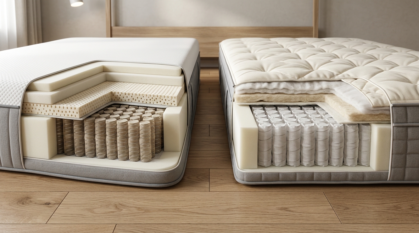 Hybrid vs Pocket Sprung Mattress Hybrid vs Pocket Sprung Mattress